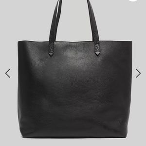 Black madewell leather tote bag